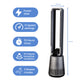 Schallen Graphite Grey Oscillating Bladeless LED Touch Tower Fan with Remote & Timer