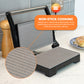 Schallen Panini Grill Press, 2 Slice Sandwich Panini Press & Toastie Maker Machine with Non Stick Hot Plates & Cool Touch Handle 1000W (Black & Silver, Stainless Steel)
