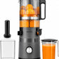 Schallen Juicer Machine – Large 135mm Feed Chute with Pre-Cutting Function for Whole Fruit & Veg, 1.5L Juicer with 2 Cups, Easy Clean, Cold Press Slow Juicer in Matt Black