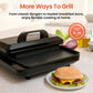 Schallen Hamburger Maker & Grilling Machine Hot Plate Egg Cooker Healthy & Quick Cooking