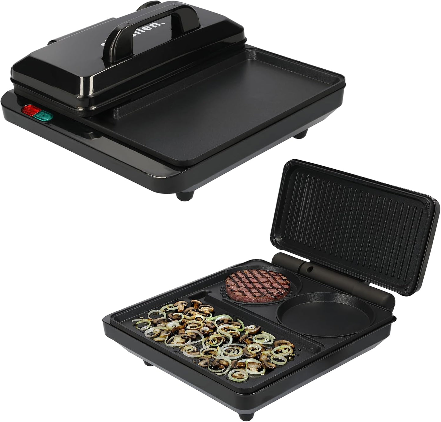 Schallen Hamburger Maker & Grilling Machine Hot Plate Egg Cooker Healthy & Quick Cooking