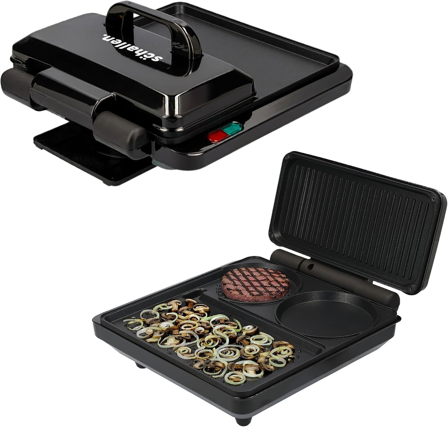 Schallen Hamburger Maker & Grilling Machine Hot Plate Egg Cooker Healthy & Quick Cooking