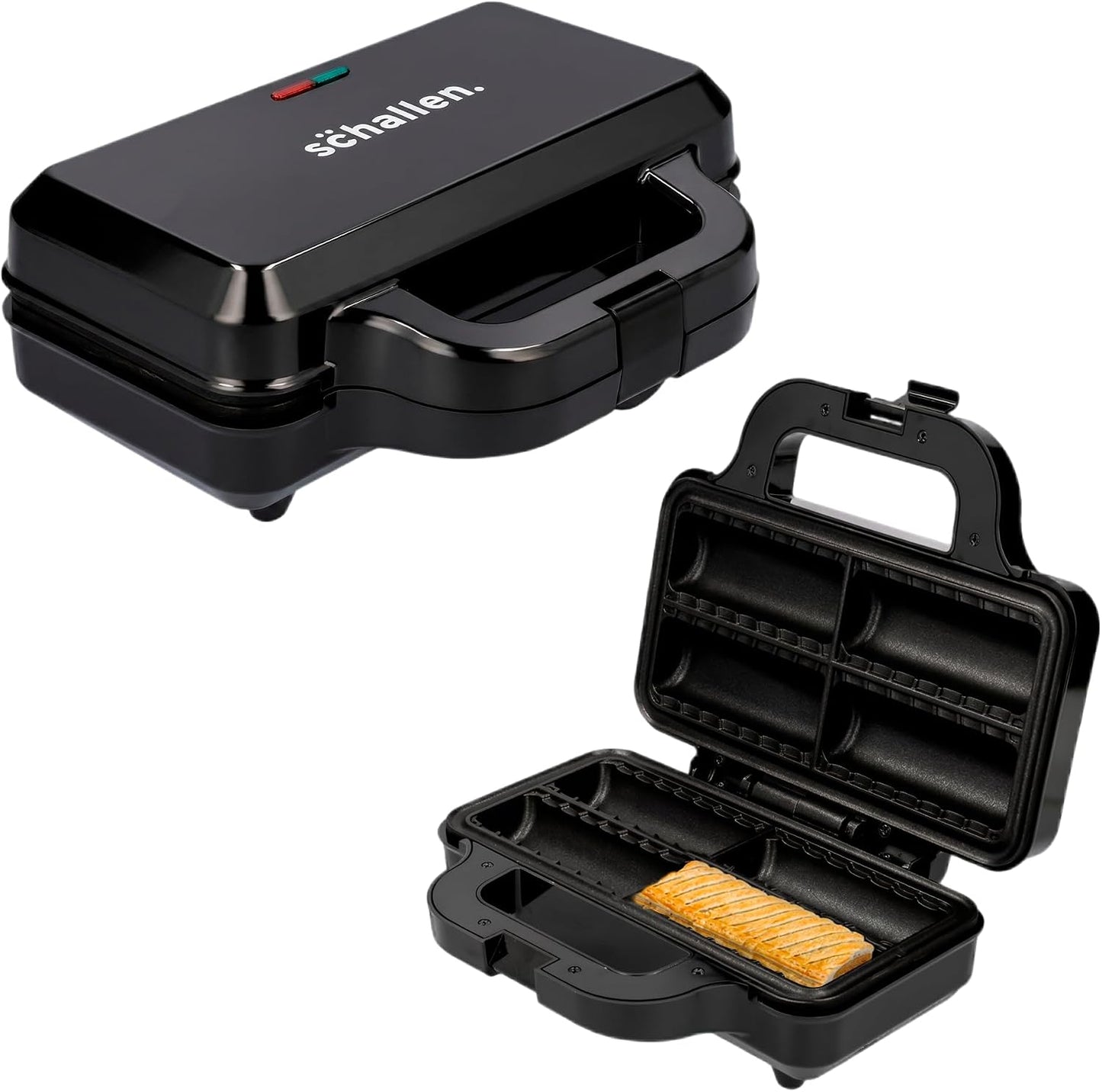 Sausage Roll Maker Machine Electric Snack & Breakfast Machine, Compact & Safe Non-Stick Appliance with Cool-Touch Handle