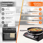 Schallen Electric Single Hot Plate Hob, Portable Tabletop Cooking Hob with Adjustable Thermostat, Ideal for Home, Student Living, Camping, Caravans & Emergency Cooking,  Black