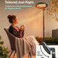 Schallen Outdoor Garden Heater | Floor Free Standing Patio Heater | IPX4 Waterproof Quartz Tube Heater for Terrace Patio Balcony Outdoor