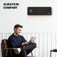 Schallen White Oscillating Digital Wall Mounted Over Door PTC Heater with 24H Timer & Remote