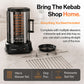 Schallen Electric 1500W 360° Rotating 21L Rotisserie Grill for Kebabs, Skewers and Roasts