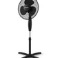 Schallen 16" Electric Oscillating Floor Standing Tall Pedestal Air Cooling Fan - Black