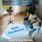 Schallen 16" Electric Oscillating Floor Standing Tall Pedestal Air Cooling Fan - Grey