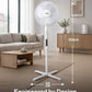 Schallen 16" Electric Oscillating Floor Standing Tall Pedestal Air Cooling Fan - White