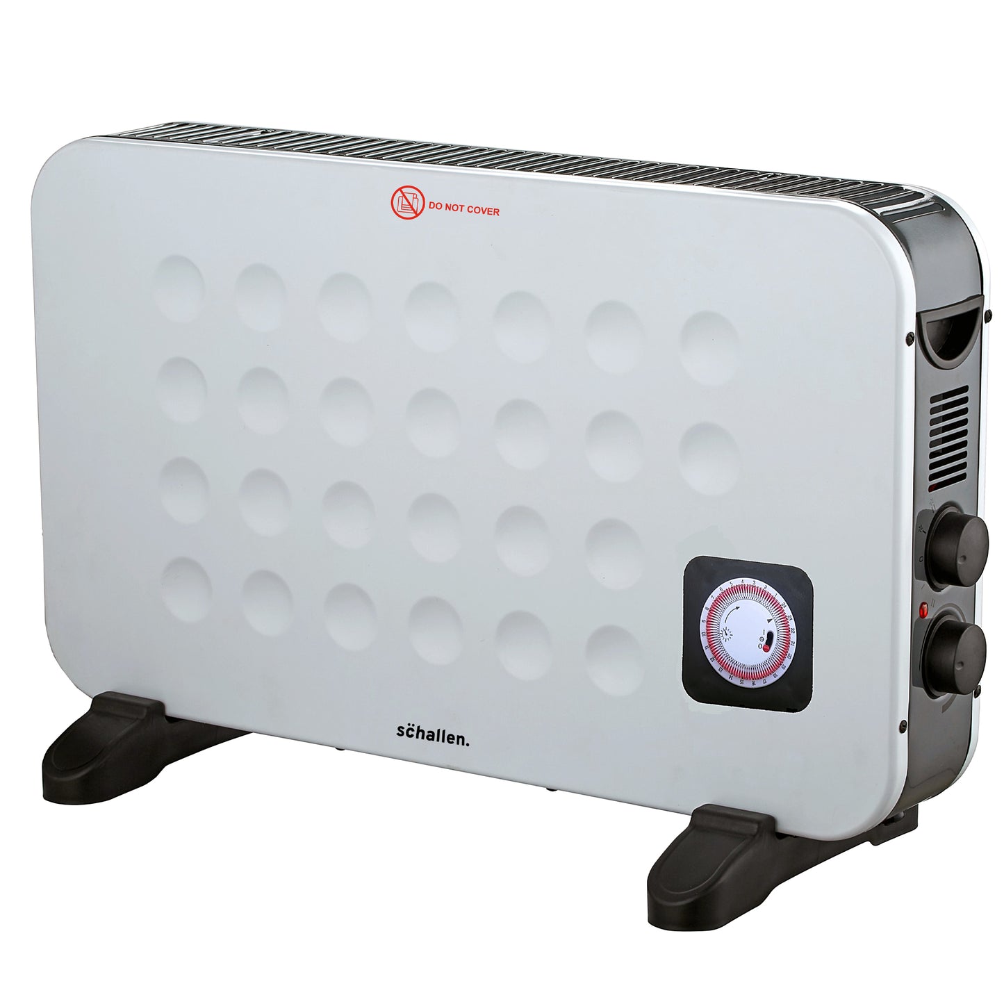 Schallen White 2KW Portable Convector Radiator Heater with Timer & Turbo Fan