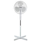 Schallen 16" Electric Oscillating Floor Standing Tall Pedestal Air Cooling Fan - White