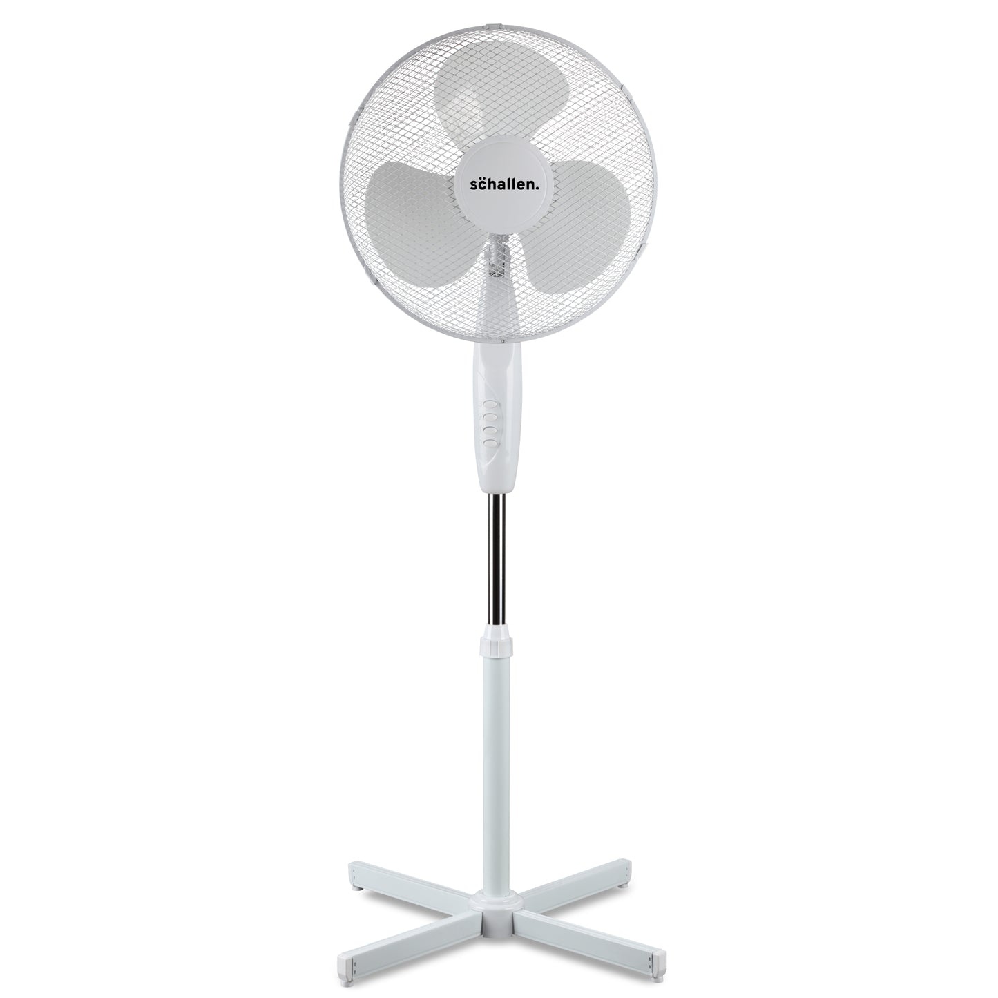 Schallen 16" Electric Oscillating Floor Standing Tall Pedestal Air Cooling Fan - White