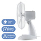 Schallen Electric 12" 3 Speed Oscillating Worktop Desk Table Air Cooling Fan - White