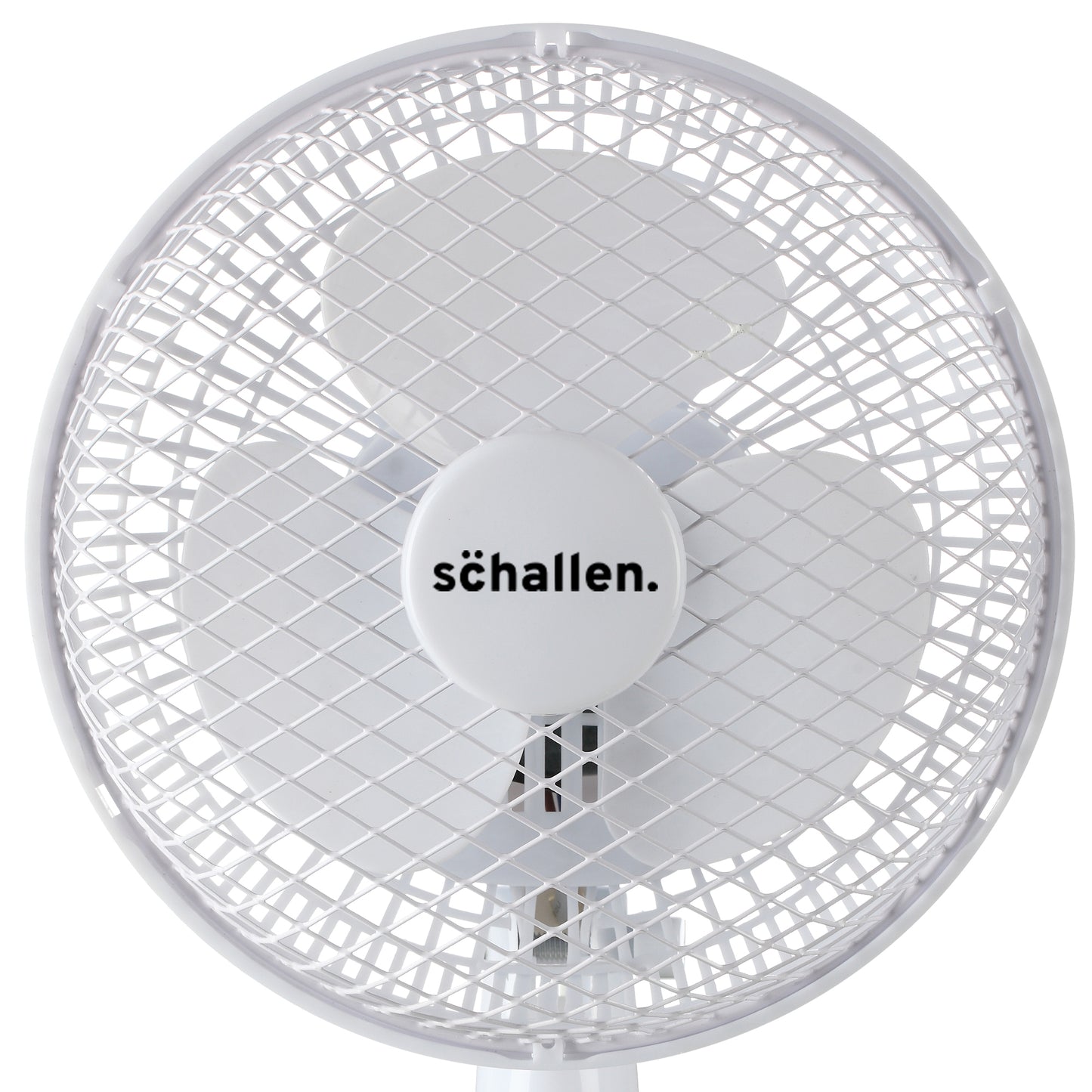 Schallen 6" Small Electric Modern Portable Air Cooling Fan with Tilt Feature - White