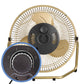 Schallen Champagne Gold Small Metal High Velocity Cold Air Circulator Adjustable Floor Fan - 9"