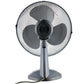 Schallen Electric 12" 3 Speed Oscillating Worktop Desk Table Air Cooling Fan - Grey