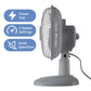 Schallen 6" Small Electric Modern Portable Air Cooling Fan with Tilt Feature - Grey