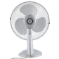 Schallen Electric 12" 3 Speed Oscillating Worktop Desk Table Air Cooling Fan - White