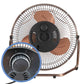 Schallen Copper Small Metal High Velocity Cold Air Circulator Adjustable Floor Fan - 9"