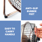 Schallen Copper Small Metal High Velocity Cold Air Circulator Adjustable Floor Fan - 9"