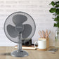 Schallen Electric 12" 3 Speed Oscillating Worktop Desk Table Air Cooling Fan - Grey