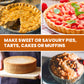 Schallen Large Single Electric 1200W Non-Stick Deep Fill Pie Maker Machine