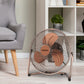 Schallen Copper Small Metal High Velocity Cold Air Circulator Adjustable Floor Fan - 9"