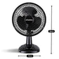 Schallen 6" Small Electric Modern Portable Air Cooling Fan with Tilt Feature - Black