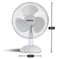 Schallen Electric 12" 3 Speed Oscillating Worktop Desk Table Air Cooling Fan - White