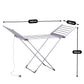Schallen Electric Foldable 18 Heated Winged Indoor Laundry Heat Drying Clothes Airer Fast Dryer Rack with Cover