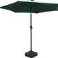 Schallen 2.7M Sturdy UV50 Sun Umbrella Parasol for Outdoor, Garden and Patio in Green