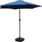 Schallen 2.7M Sturdy UV50 Sun Umbrella Parasol for Outdoor, Garden and Patio in Blue