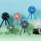 Schallen Rechargeable 4 Way Portable Lightweight Fan for Pram Fan, Car Seat, Desk, Office, Travel Fan - Blue