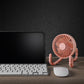 Schallen Rechargeable 4 Way Portable Lightweight Fan for Pram Fan, Car Seat, Desk, Office, Travel Fan - Pink
