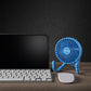 Schallen Rechargeable 4 Way Portable Lightweight Fan for Pram Fan, Car Seat, Desk, Office, Travel Fan - Blue
