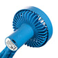 Schallen Rechargeable 4 Way Portable Lightweight Fan for Pram Fan, Car Seat, Desk, Office, Travel Fan - Blue