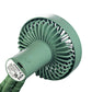 Schallen Rechargeable 4 Way Portable Lightweight Fan for Pram Fan, Car Seat, Desk, Office, Travel Fan - Green