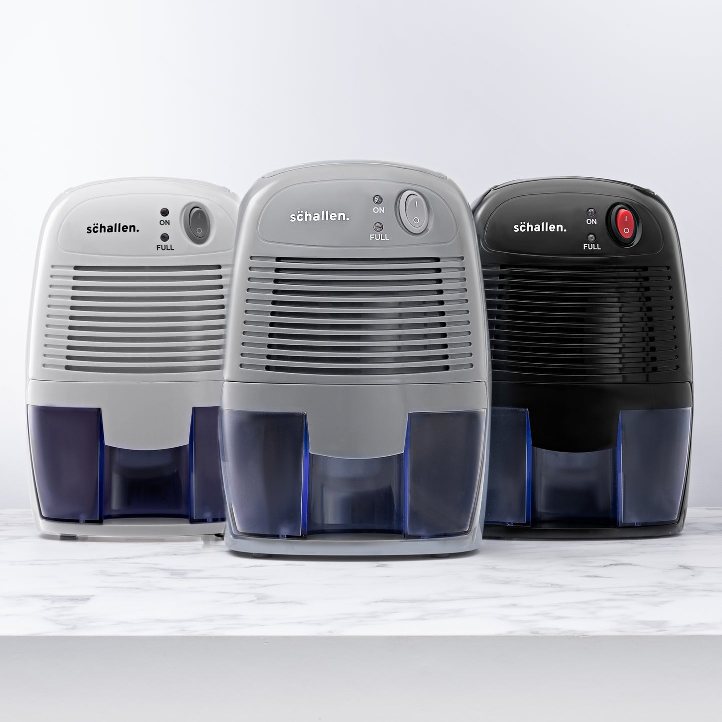 Schallen Grey 500ml Mini Portable Compact Air Dehumidifier