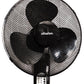 Schallen Black 16" Oscillating Wall Mounted Air Cool Fan with 3 Speed Settings, Timer & Remote Control
