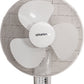 Schallen White 16" Oscillating Wall Mounted Air Cool Fan with 3 Speed Settings, Timer & Remote Control